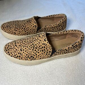 Madeline Women's Leopard Print Slip On Espadrille Sneakers Size 8.5